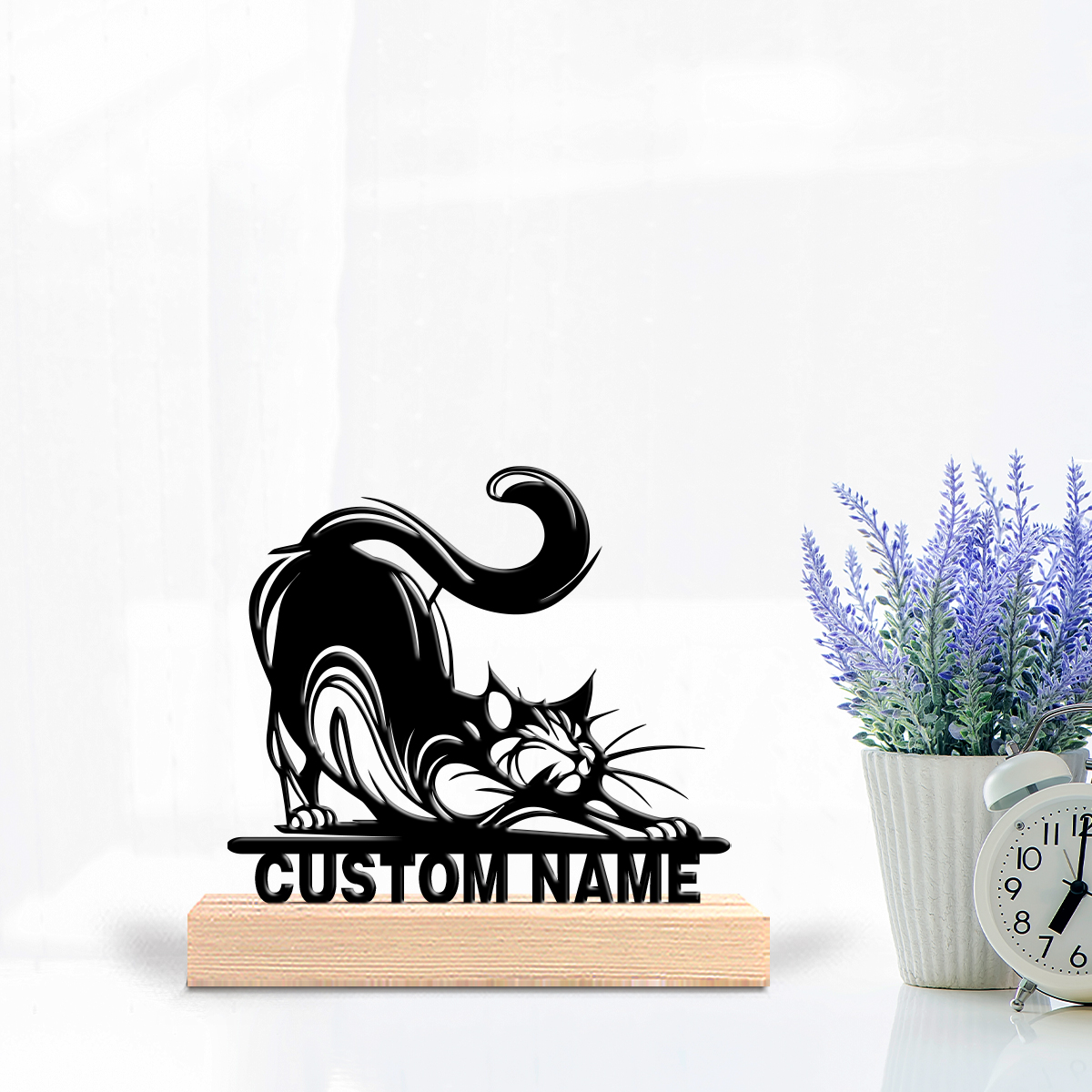 1pc Modern CAT Custom Text Met - Art Crafting บทวิจารณ์และราคา