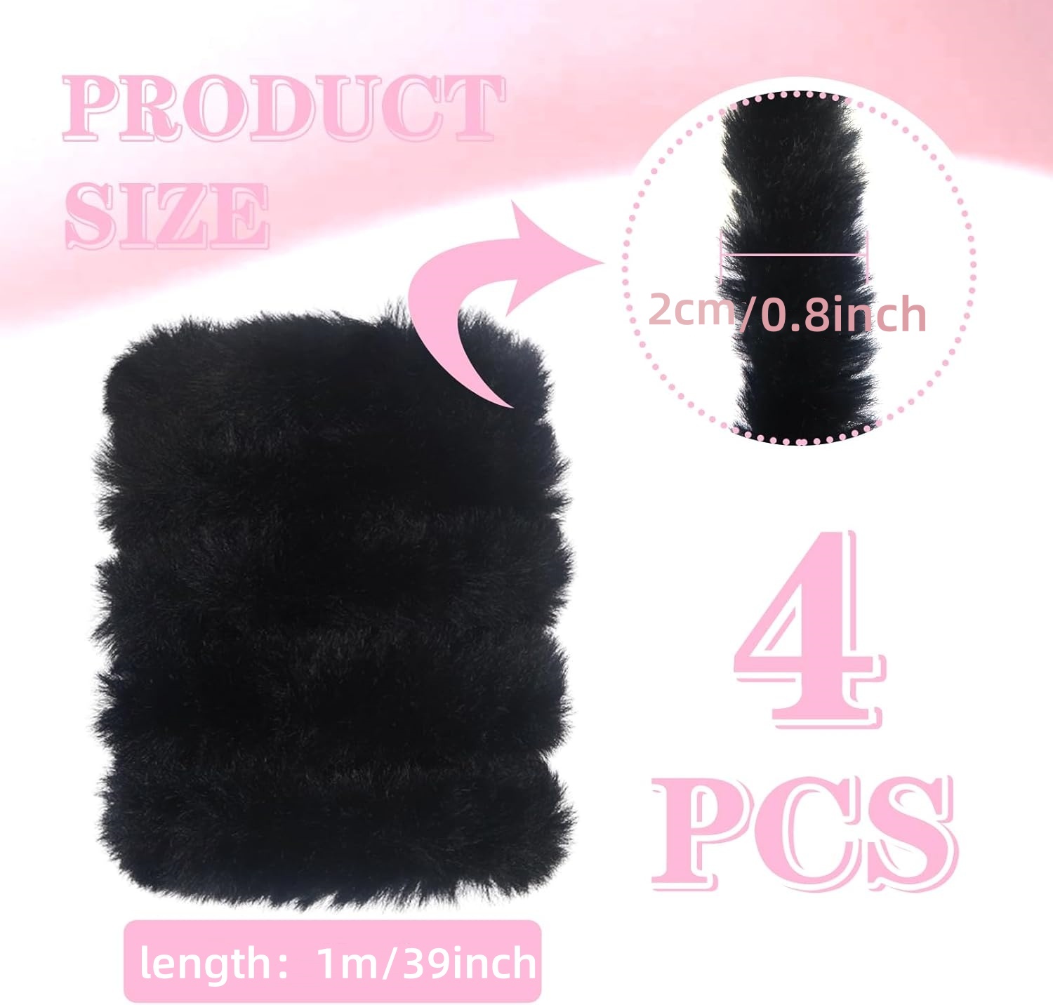 4Pcs Black Pipe Cleaners Craft - Art Craft Jumbo บทวิจารณ์และราคา