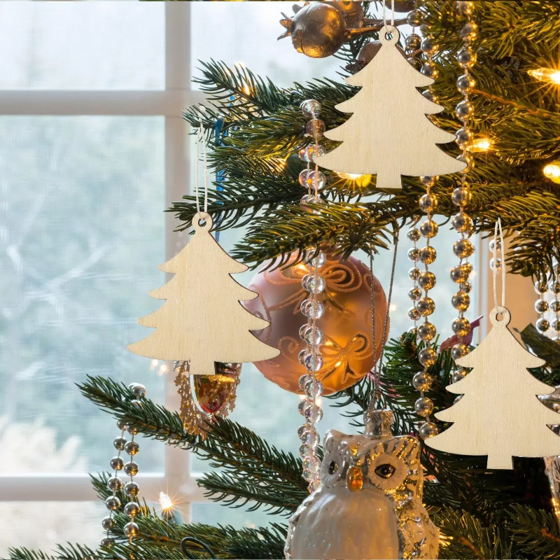 DIY Paintable Blank Wooden Chr - Art And Craft Xmas Tree บทวิจารณ์และราคา