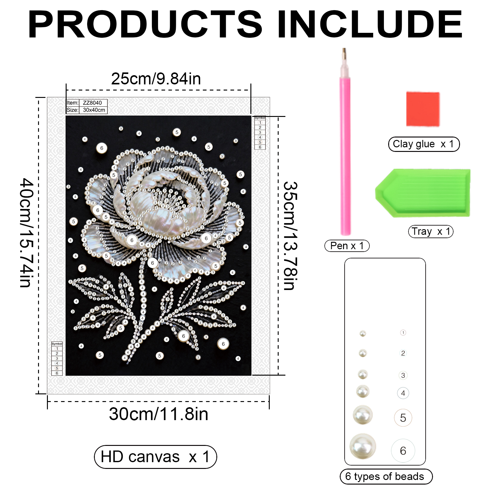 DIY Pearl Diamond Art Painting - Art Craft Gifts For Adults บทวิจารณ์และราคา