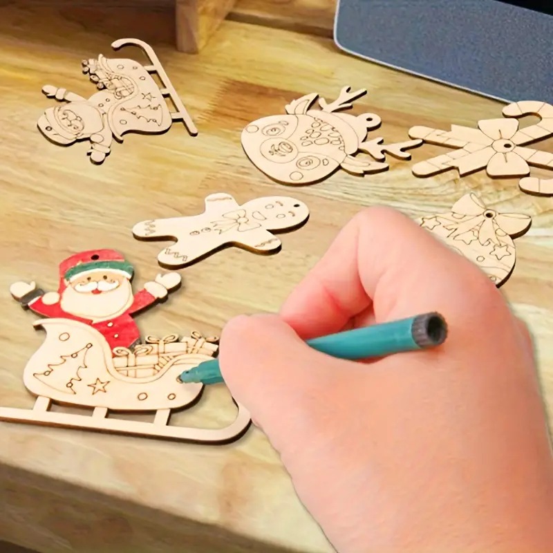 Paintable Blank Wooden christm - Art And Craft Xmas Tree บทวิจารณ์และราคา
