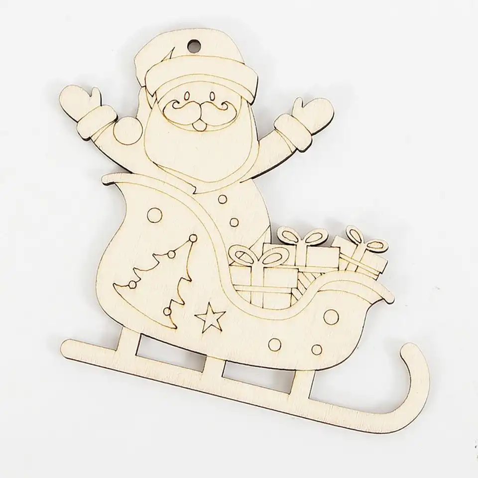 Paintable Blank Wooden christm - Art And Craft Xmas Tree บทวิจารณ์และราคา