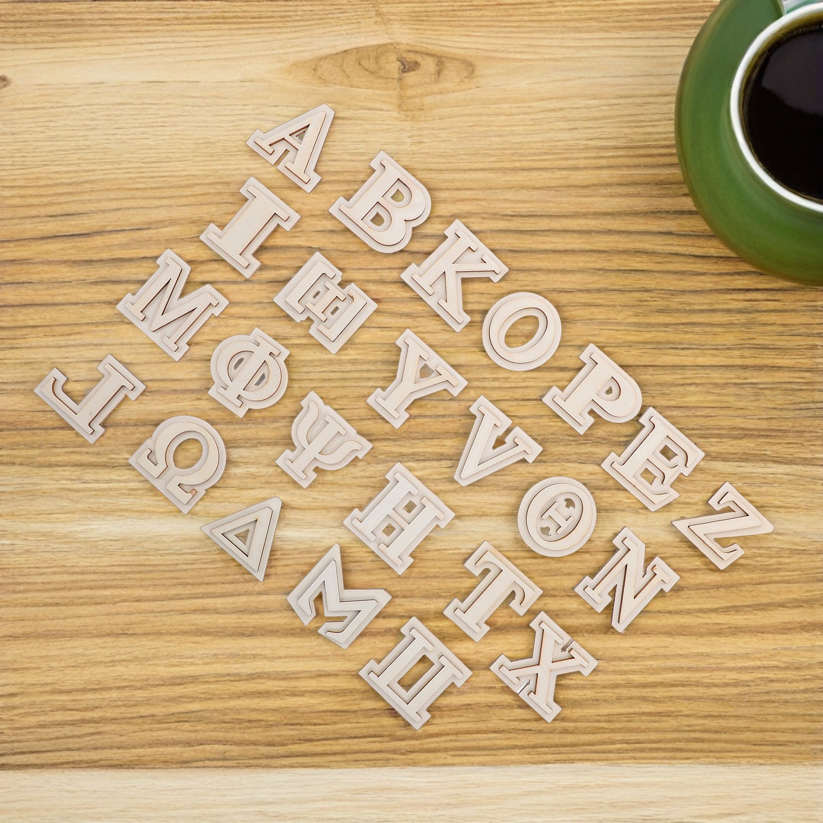24Pcs Wooden Greek Letters Dou - Letter S Art Craft บทวิจารณ์และราคา