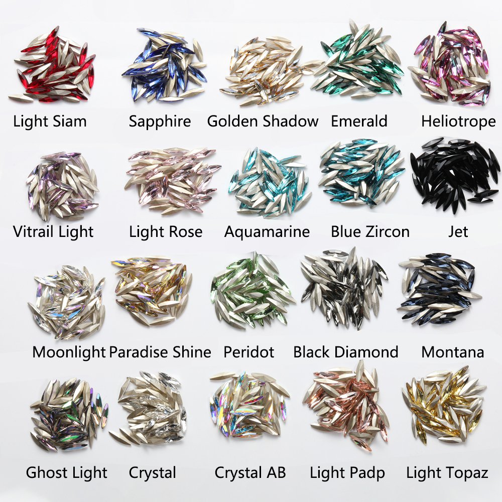 4x15mm Horse Eye Rhinestones K - Art Craft Horse บทวิจารณ์และราคา
