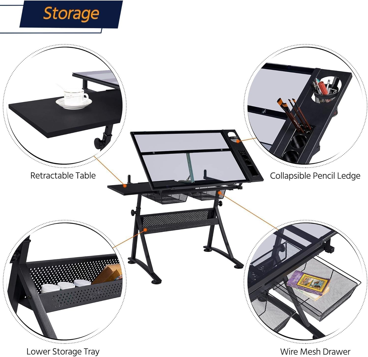 Table w/Stool, Height Adjustab - Art Crafting บทวิจารณ์และราคา