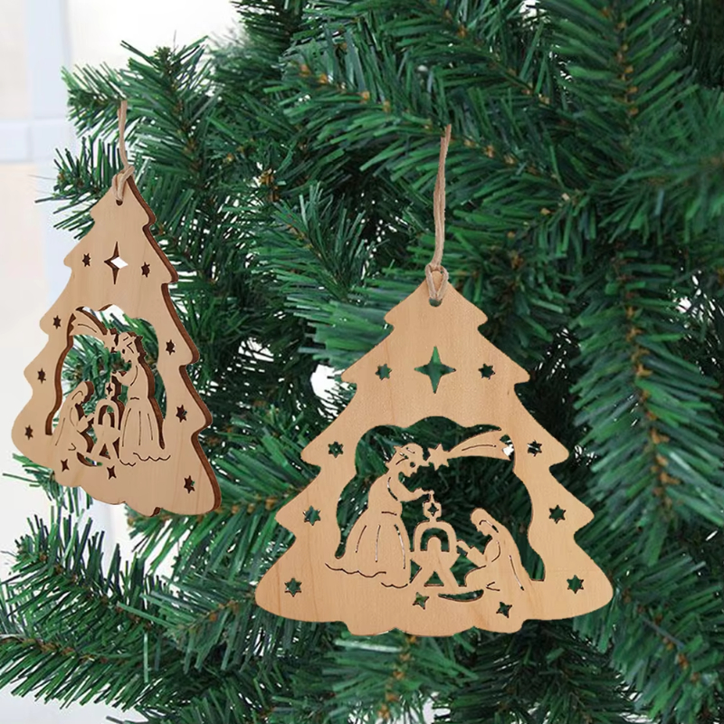 Paintable Blank Wooden Christm - Art And Craft Xmas Tree บทวิจารณ์และราคา