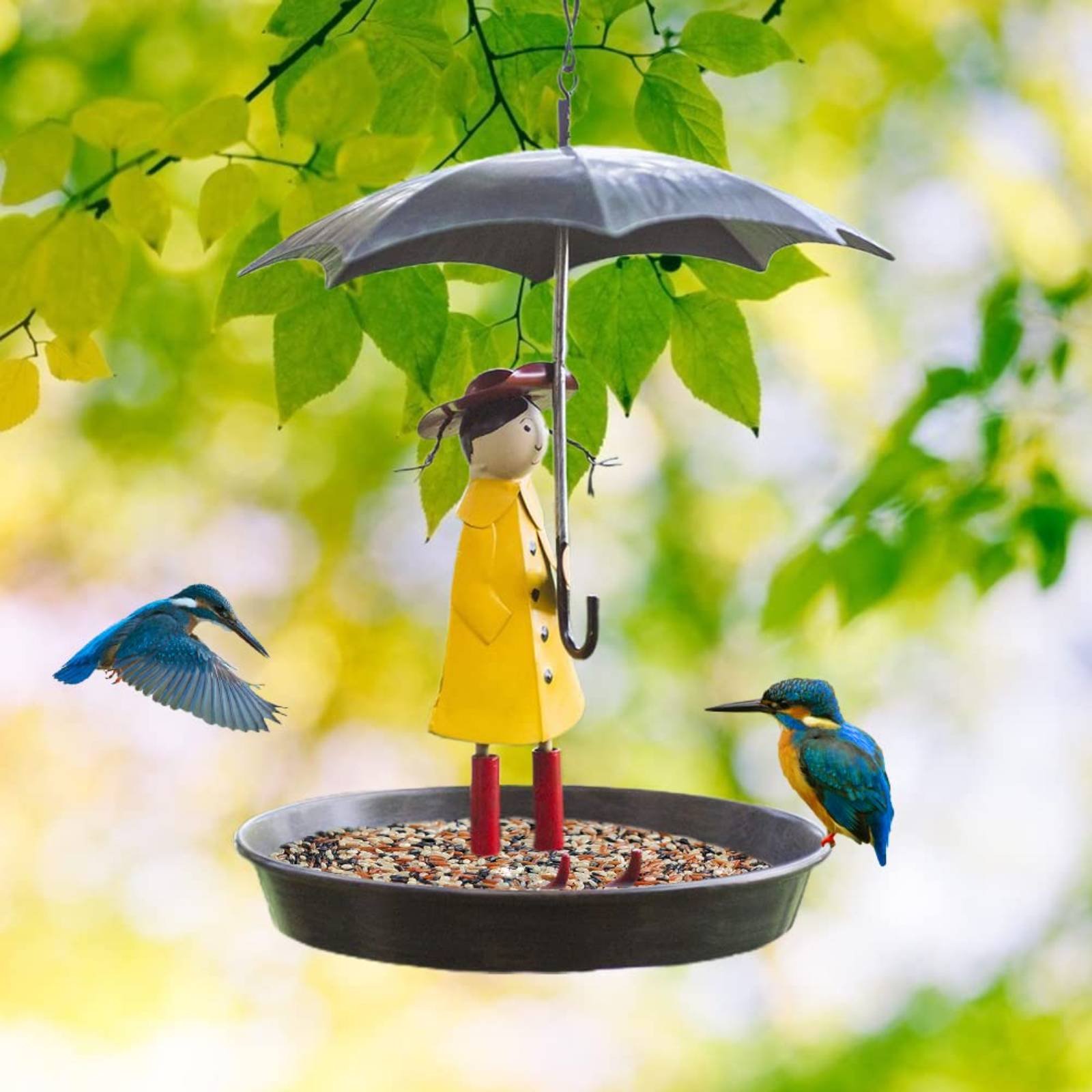 Girl with Umbrella Bird Feeder - Art Crafting บทวิจารณ์และราคา