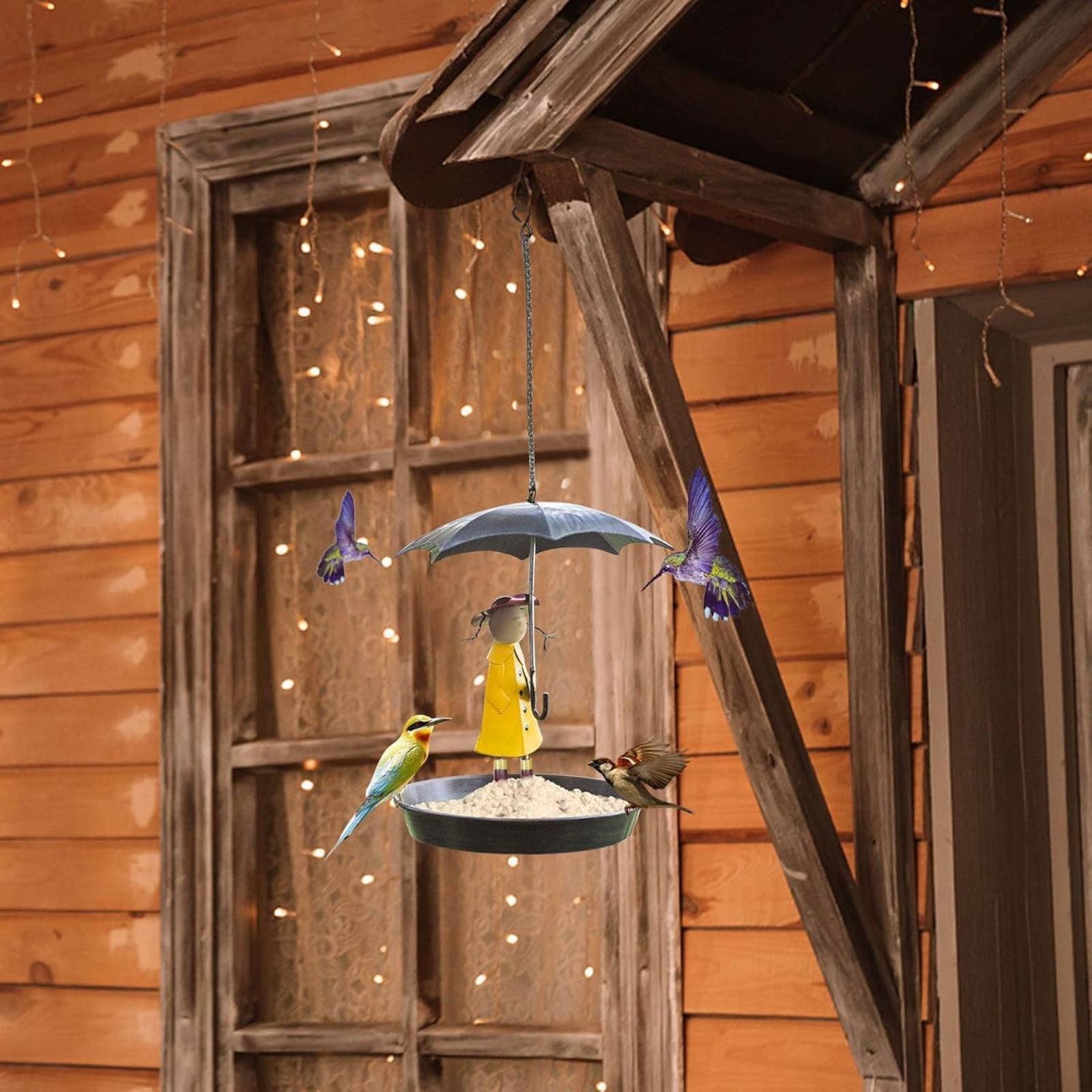 Girl with Umbrella Bird Feeder - Art Crafting บทวิจารณ์และราคา
