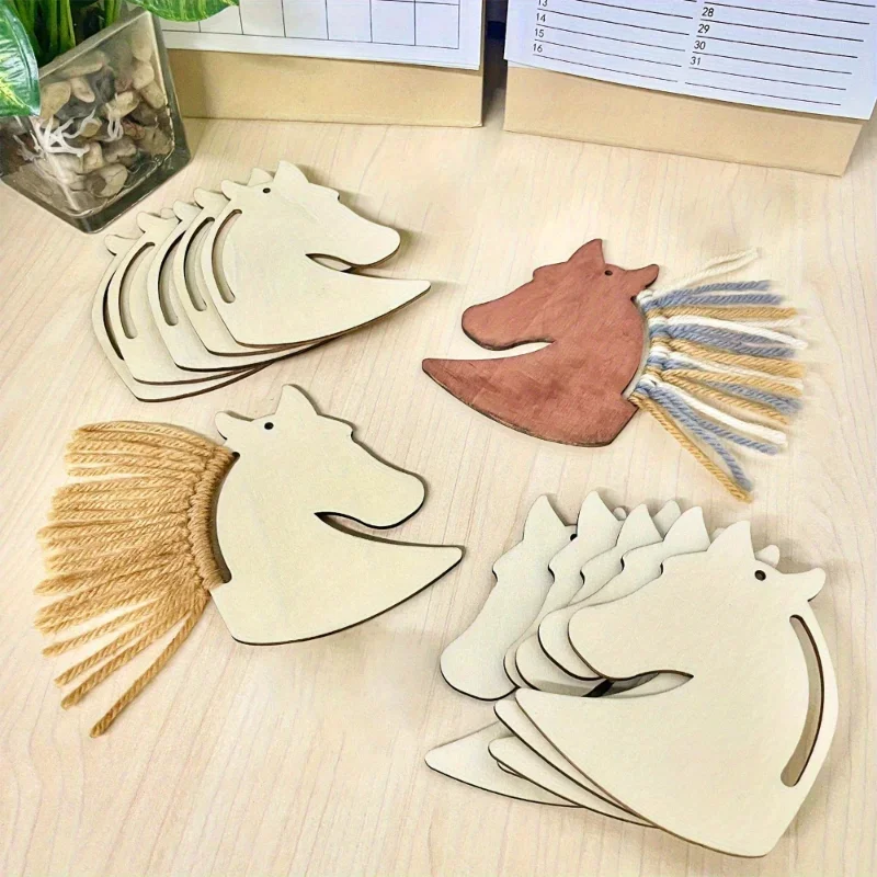 High-quality DIY Wooden Horse  - Art Craft Horse บทวิจารณ์และราคา