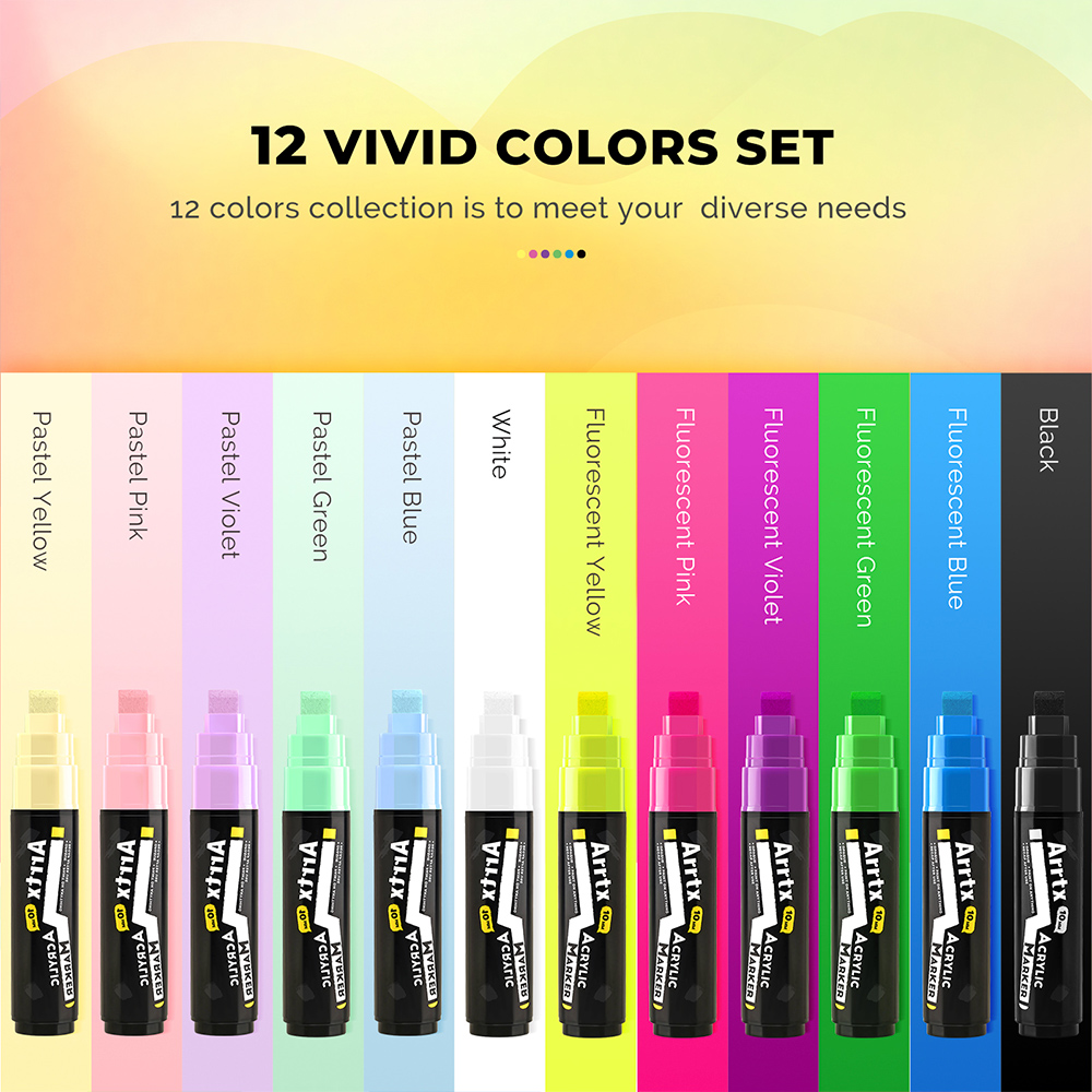 Arrtx Acrylic Paint Markers, 1 - Art Craft Jumbo บทวิจารณ์และราคา