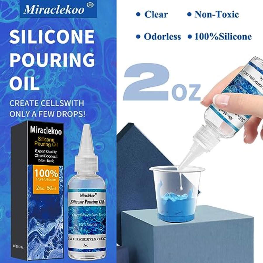 Silicone Pouring Oil Cell Acti - Acrylic Pour Paint บทวิจารณ์และราคา