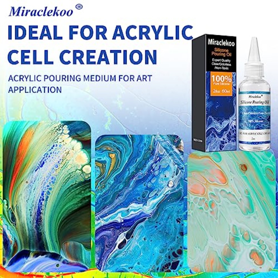 Silicone Pouring Oil Cell Acti - Acrylic Pour Paint บทวิจารณ์และราคา