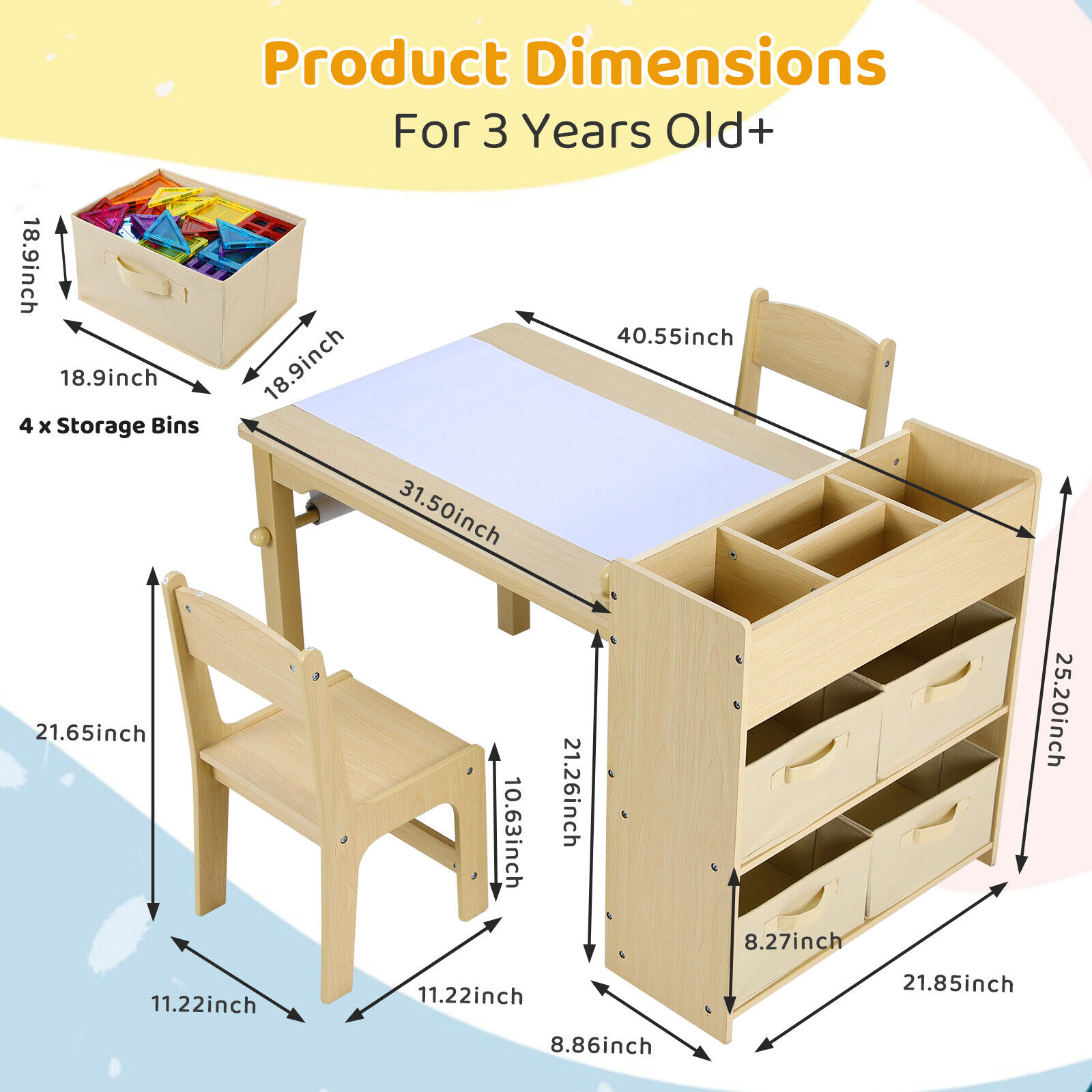 Kids Art Table and Chair Set w - Art X Craft บทวิจารณ์และราคา
